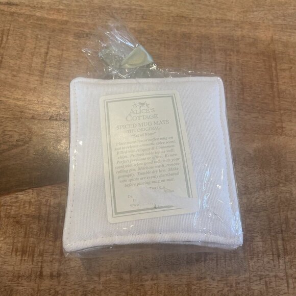Alice's Cottage Cotton Scented Spiced Mug Mat Coasters Set Of 4 Fruit - NEW - Picture 4 of 8